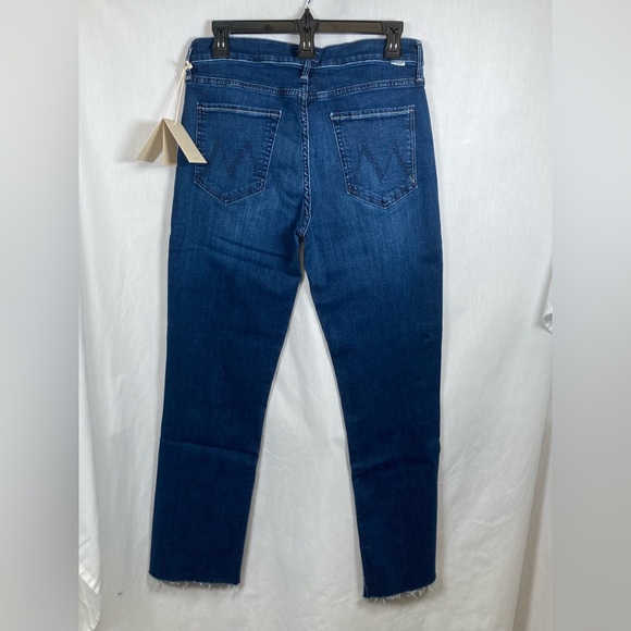 NWT MOTHER The Mid Rise Dazzler Ankle Fray Jeans Fancy Meeting You Here Wash 31 - Picture 9 of 15